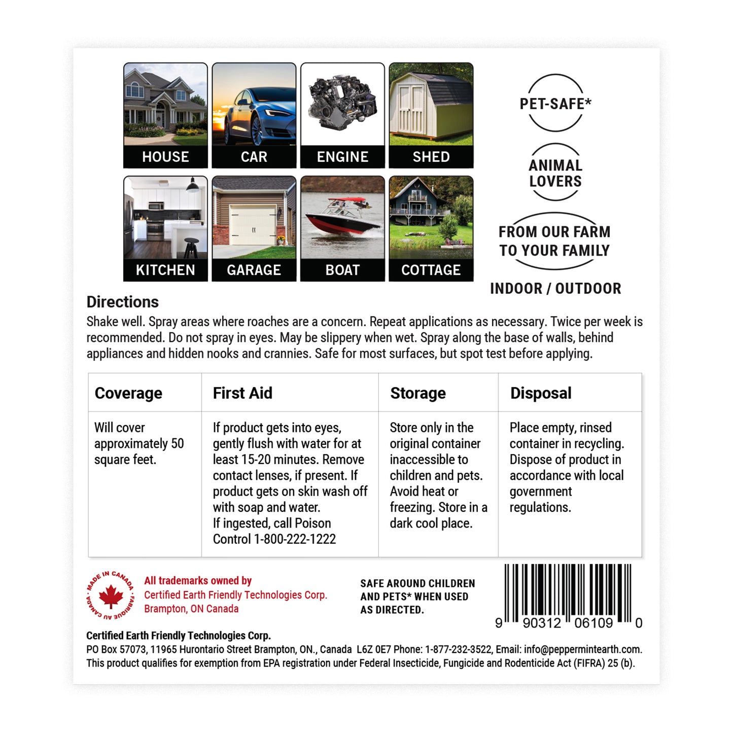 Powermint 16oz Roach Repellent