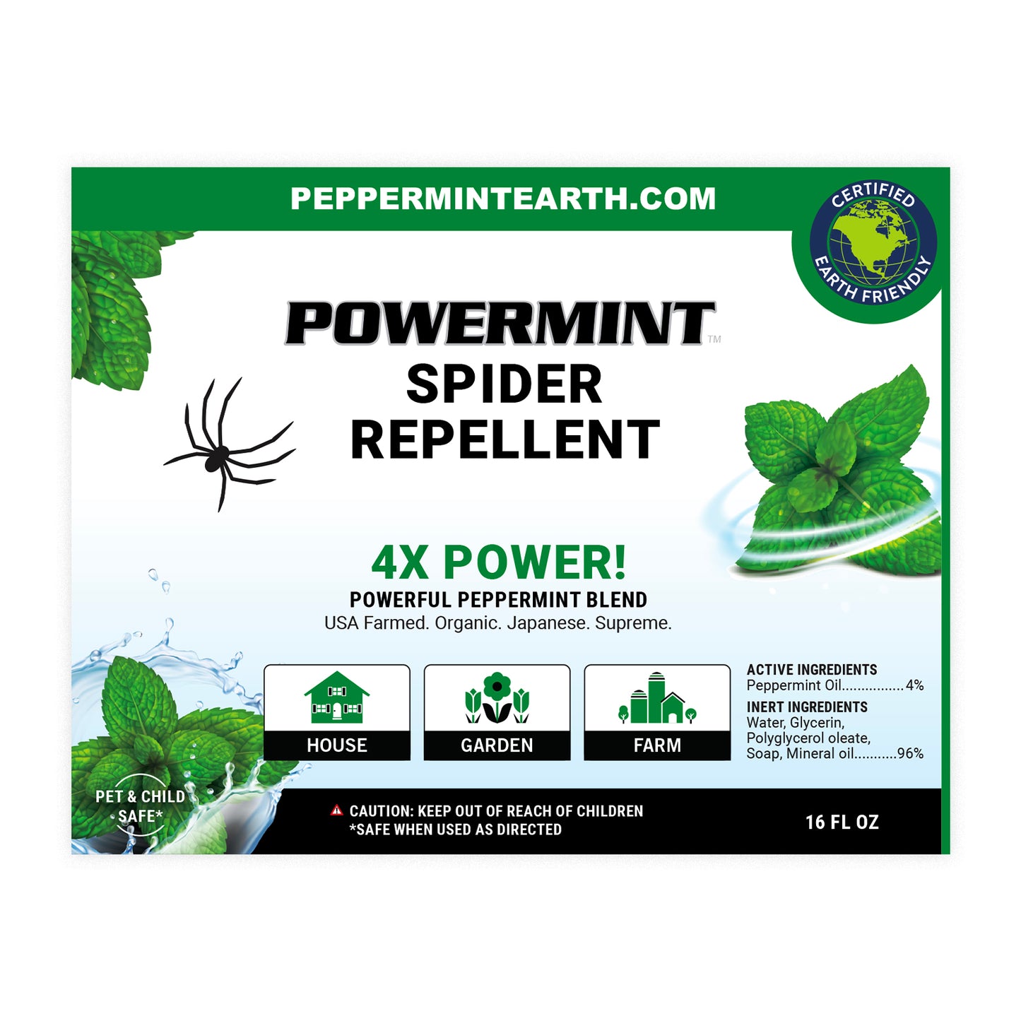 Powermint 16oz Spider Repellent