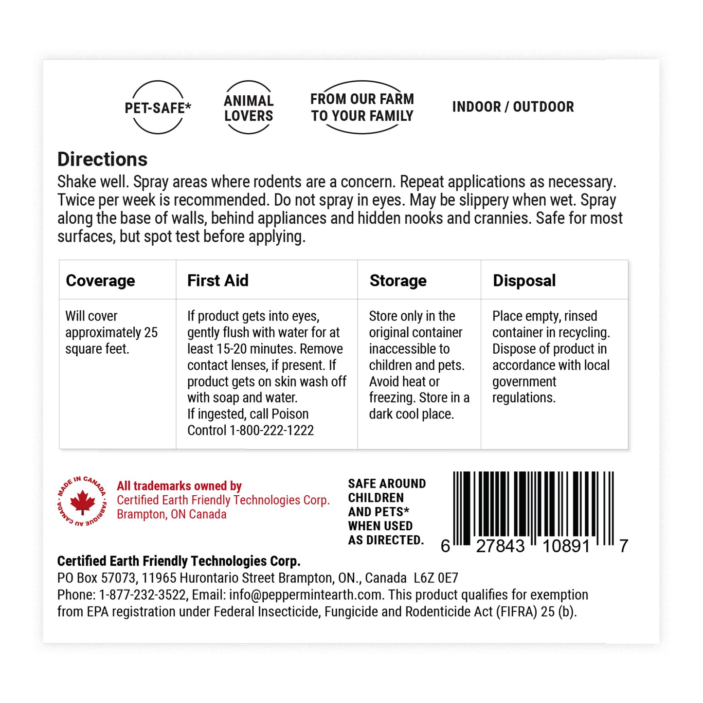 Powermint 8oz Rodent Repellent 2-Pack