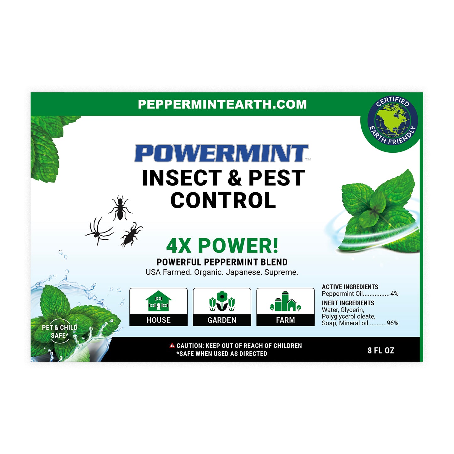 Powermint 8oz Pest & Insect Control 2-Pack