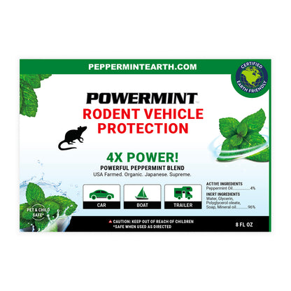 Powermint 8oz Rodent Vehicle Repellent 2-Pack