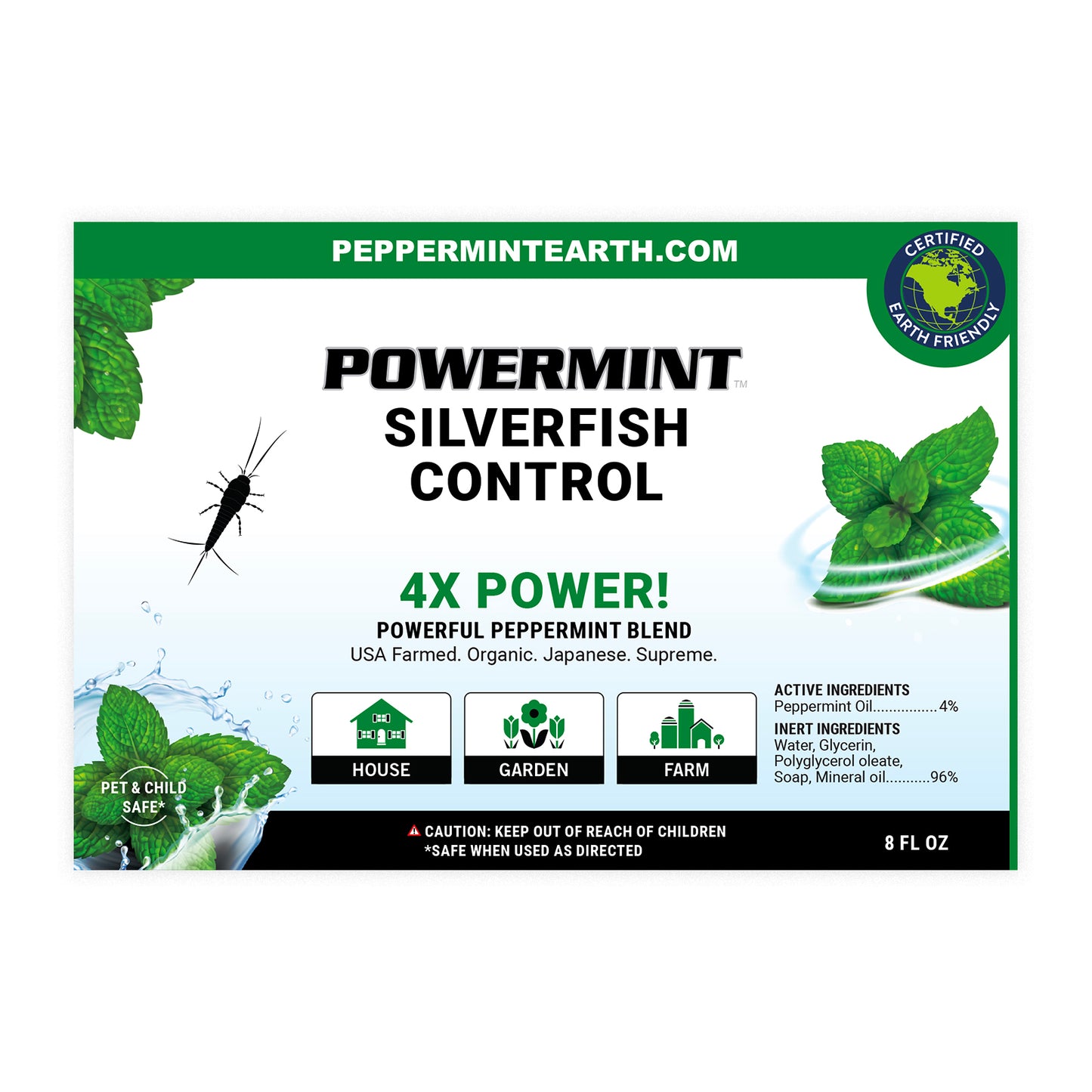 Powermint 8oz Silverfish Control 2-Pack