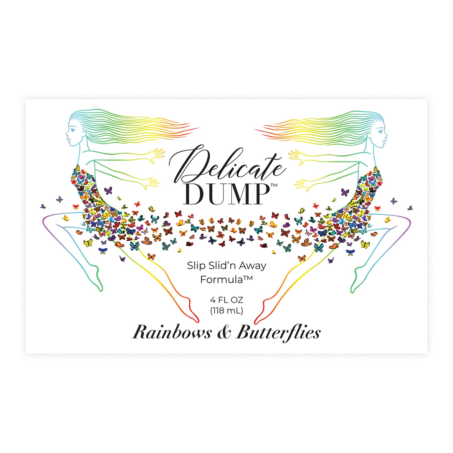 Delicate Dump 4oz Rainbows & Butterflies