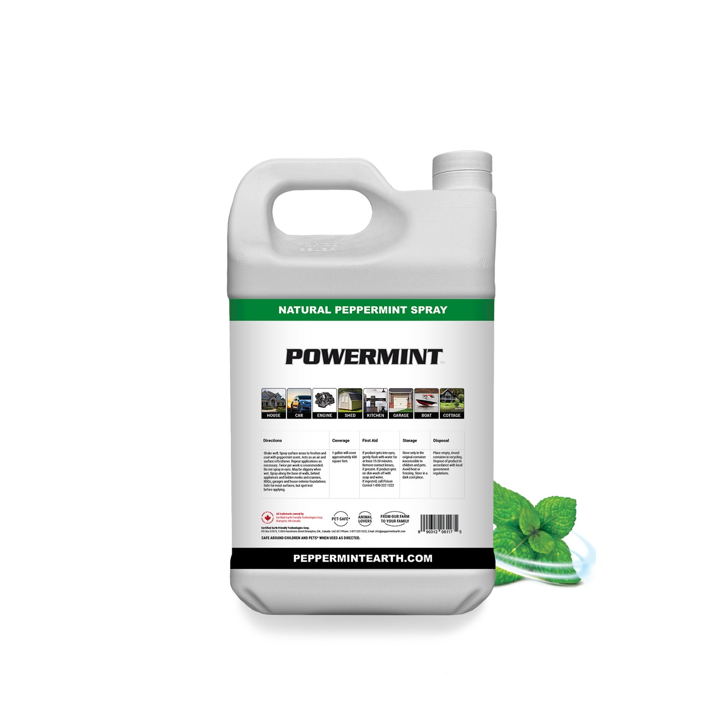 Powermint 1 Gallon Canada Peppermint Spray