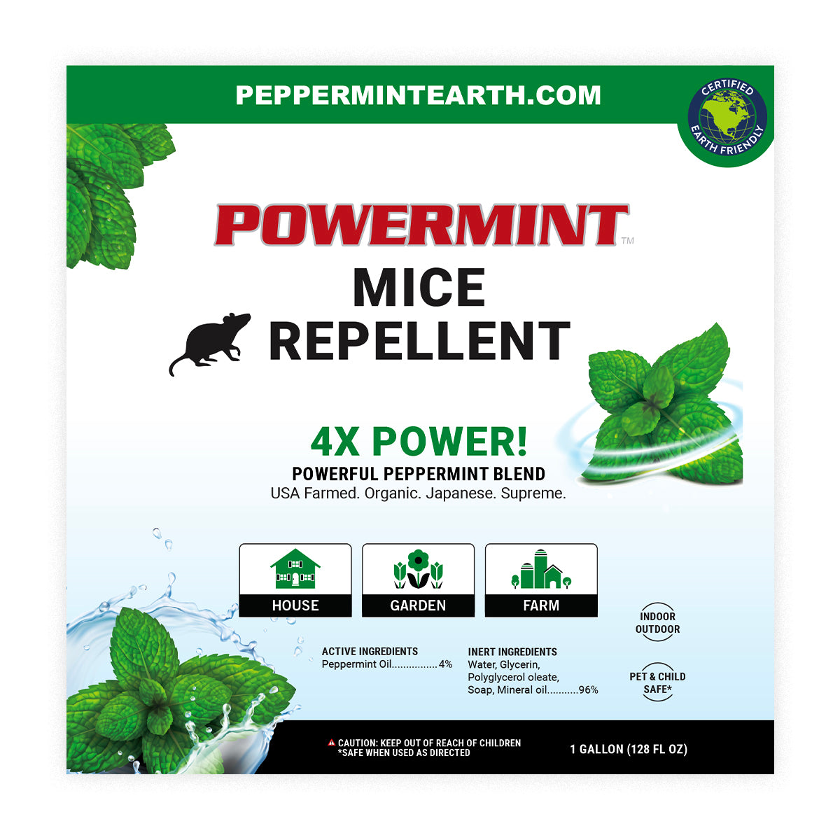 Powermint 1 Gallon Mice Repellent Spray